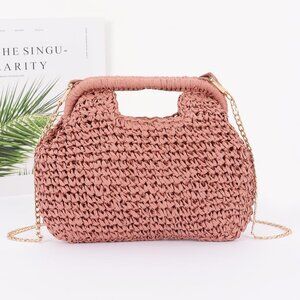 Handmade Faux Straw Clutch